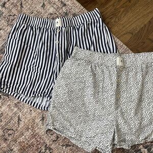 Women’s Anthropologie Wren Striped & Dotted Women's boxer style Shorts Set small
